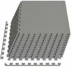 vidaXL Fu&szlig;matten 12 pcs Grau 4,32 m2 EVA-Schaum