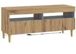 vidaXL LED-TV-Schrank Artisan-Eiche Holzwerkstoff