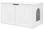 vidaXL Katzenhaus Wei&szlig; 85 x 55 x 50,5 cm Holzwerkstoff