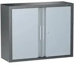 H&auml;ngeschrank V6000-04 x , 861 mm x 300 mm x 684 mm, RAL 9005 / RAL 7004, VIGOR