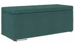 vidaXL Hocker Dunkelgr&uuml;n 101 x 41 x 40 cm Stoff und Pressholz