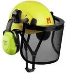 MUSTBAU Sicherheitshelm Schutzhelm Set - EN397 mit Ohrsch&uuml;tzern und Netzvisier...
