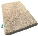 FLOORDIREKT Badematte Sky - Flauschiger Badvorleger mit dichtem Flor - Eckig -...