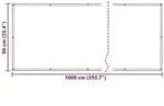 vidaXL Balkonsichtschutz Bordeauxrot 90 x 1000 cm
