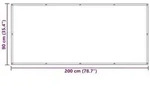 vidaXL Balkonsichtschutz Rot 90 x 200 cm Oxford-Stoff