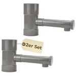 2x Regendieb Wasserdieb Fallrohr Abzweig mit Hahn Regenwassersammler Fallrohr