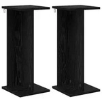 vidaXL Pflanzenst&auml;nder 2 pcs Schwarze Eiche 25 x 25,5 x 60,5 cm