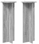 vidaXL Pflanzenst&auml;nder 2 pcs Graues Sonoma &Oslash;40 x 100 cm Holzwerkstoff