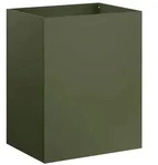 vidaXL Garten-Pflanzgef&auml;&szlig; Olivgr&uuml;n 40 x 30 x 40 cm Kaltgewalzter Stahl