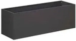 vidaXL Garten-Pflanzgef&auml;&szlig; Schwarz 60 x 20 x 20 cm Kaltgewalzter Stahl