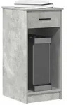 vidaXL Computerschrank mit Schublade Betongrau 35x45x77 cm
