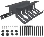 vidaXL Unter dem Schreibtisch Kabelmanagement Tray 2 Stk. Anthrazit