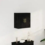 vidaXL Wandschrank Schwarz Eiche 60x31x70 cm Holzwerkstoff