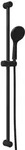 vidaXL Duschsystem-Set Schwarz 101 cm Edelstahl