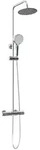 vidaXL Thermostatisches Duschset Chrom 27 x 43,5 x 83 cm