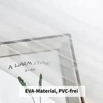 Duschvorhang Transparent 180x220 Wasserdicht mit Magneten und