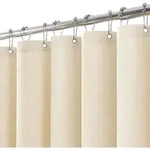 Duschvorhang Textil Leinen - Beige H198 x B182 cm (1er Pack)