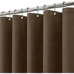 Duschvorhang Wasserdicht Anti Leinen Braun H214 x B152 cm 1er Pack