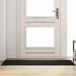 vidaXL Fu&szlig;matte Rechteckig Schwarz 60x180 cm