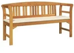 vidaXL Rosenbank Natur 157 x 46 x 82,5 cm Massivholz Akazie
