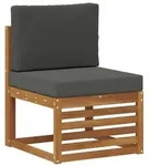 vidaXL Outdoor Mittelsofa Massivholz Akazie Natur