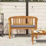 vidaXL Rosenbank Natur 114 x 46 x 82,5 cm Massivholz Akazie