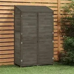 vidaXL Ger&auml;teschuppen Anthrazit 102x52x174,5 cm Massivholz Tanne