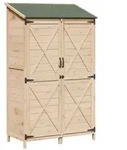 vidaXL Garten Shed Natur 106 x 56 x 176,5 cm Holzwerkstoff