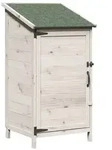vidaXL Garten Shed Wei&szlig; 59 x 56 x 113,5 cm Holzwerkstoff