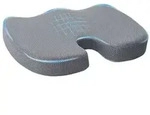 vidaXL Sitzkissen Einfarbig Grau 47 x 37 x 8 cm Viscoschaum
