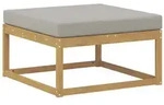 vidaXL Outdoor-Fu&szlig;hocker Polyester Wei&szlig;