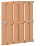 vidaXL Gartentor 100 x 112 cm WPC und Aluminium Braun