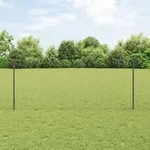 vidaXL Zaunpfosten 10 St&uuml;ck U-Kanal Grau 100 cm Stahl