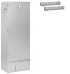 vidaXL R&auml;ucher Ofen 3 pcs 44,5 x 29 x 110 cm Verzinkter Stahl Silber