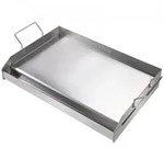 VEVOR Grillplatte 430 Edelstahl 58,7 x 39,5 x 9,9 cm - Universal Grillplatte 2 mm