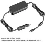 MicroBattery CoreParts - Auto-Netzteil - 100 Watt - 5 A - PD 3.0