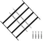 vidaXL Sicherheitsgitter f&uuml;r Fenster mit 4 Querstangen 3 pcs 43-74 cm