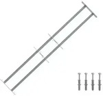 vidaXL Sicherheitsgitter f&uuml;r Fenster mit 2 Querstangen 3 pcs