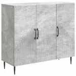 vidaXL Sideboard Betongrau 89 x 34,5 x 80 cm Holzwerkstoff