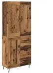 vidaXL Highboard Altholz 69,5 x 34 x 180 cm Holzwerkstoff