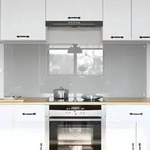 vidaXL K&uuml;chenr&uuml;ckwand 2 pcs Hellgrau 80 x 60 cm Geh&auml;rtetes Glas