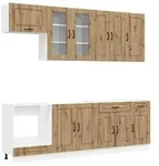 vidaXL K&uuml;cheneinheit KALMAR 8 pcs Artisan-Eiche Holzwerkstoff