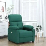 vidaXL Massagesessel Dunkelgr&uuml;n Stoff