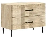 vidaXL Nachttisch Sonoma-Eiche 62 x 34,5 x 47,5 cm Holzwerkstoff