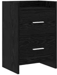 vidaXL Nachttische Schwarze Eiche 40 x 30 x 60 cm Holzwerkstoff