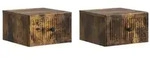 vidaXL Wandmontierter Nachttisch 2 pcs Ger&auml;ucherte Eiche Holzwerkstoff