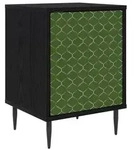 vidaXL Nachttisch GELEEN Schwarz Eichen-Optik 36 x 33 x 51 cm