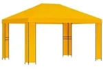 vidaXL Pavillon 4 x 3 m Gelb Polyester und Stahl 190