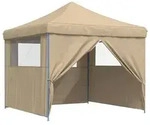 vidaXL Party-Zelt Beige 292 x 292 x 315 cm Oxford-Stoff