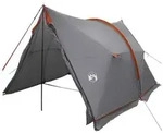 vidaXL Wasserdichter Pavillon Grau und Orange